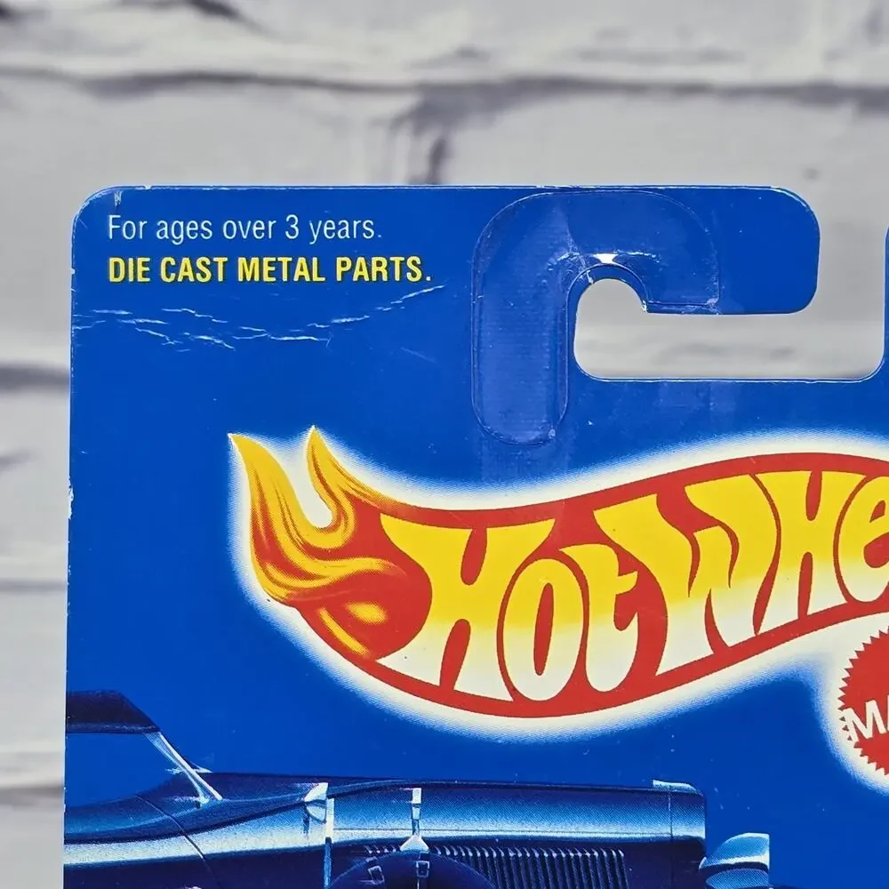 Hot Wheels 3-Window '34 #257 Silver Die-Cast Car 1991